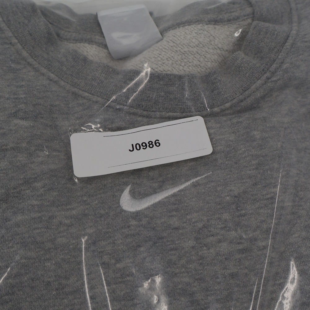 Nike Phoenix Fleece Sweatshirt Womens Medium Grey Cropped Oversized DJ7665-063 - Picture 10 of 10